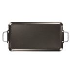 Plancha-recta-doble-quemador-Vasconia-Basicos-de-Aluminio-Color-Gris-con-Duraflon®-de-Alto-Rendimiento-tienda-en-linea-La-Vasconia