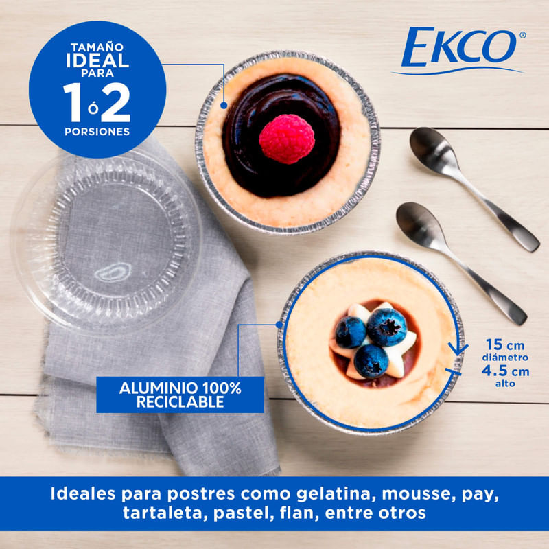 Molde para Flan Individual de Aluminio Alto – La Mimi