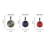 3-Pack-de-Sartenes-Ekco-Trendy-de-Aluminio-Varios-colores-con-Duraflon-Ekco