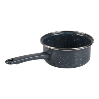 Cazo con Mango de Acero Esmaltado Ekco Ankara de 14 cm Gris