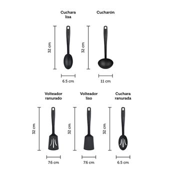 Juego de Utensilios de Cocina Ekco Classic 5 Piezas
