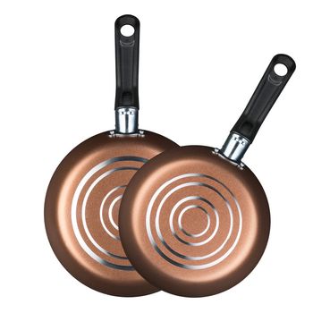 Juego de Sartenes Antiadherentes Ekco de Aluminio 2 pz - Café