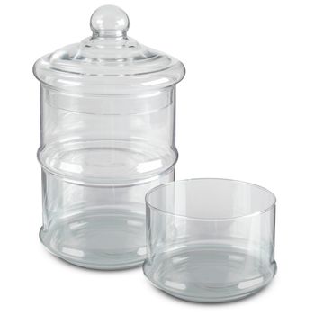 Set de Canister Apilables Lacafetiere Hechos de Cristal.