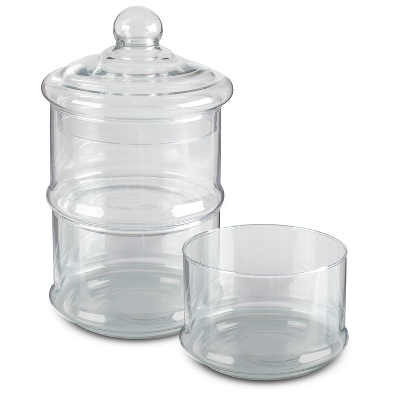 Set-de-canister-apilables-Lacafetiere-de-Cristal-Color-Rosa-metalico-tienda-en-linea-La-Vasconia