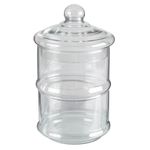 Set-de-canister-apilables-Lacafetiere-de-Cristal-Color-Rosa-metalico-tienda-en-linea-La-Vasconia