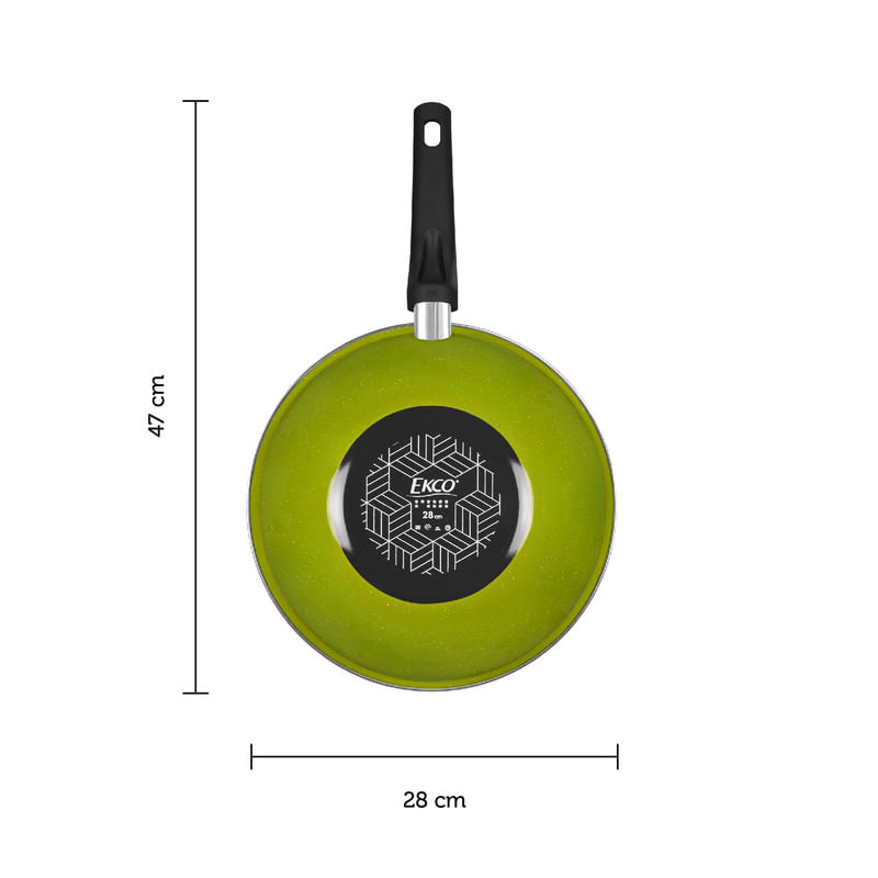 Wok antiadherente para vitrocerámica 28cm - Green Pan – MíaNatur.es