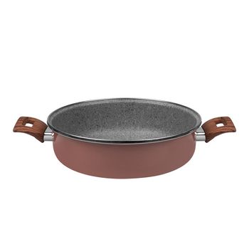Cacerola de Vitroacero® Vasconia Prime de 24 cm Rosa