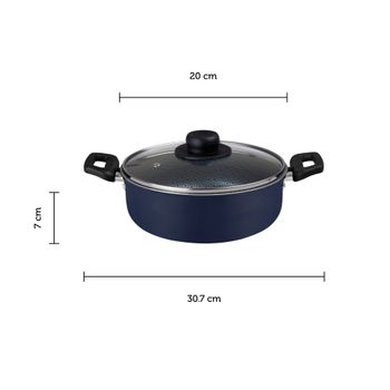 Cacerola Antiadherente Ekco Classic de 20 cm Color Azul