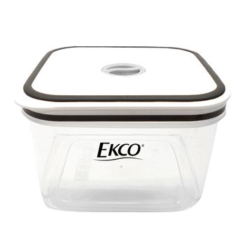 Hermético de 1.1 litros Ekco Fresh Everyday Cuadrado Libre de BPA con Fechador