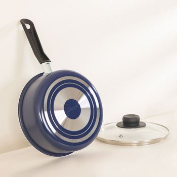 Cazo Antiadherente de Aluminio 18 cm Ekco Classic Azul