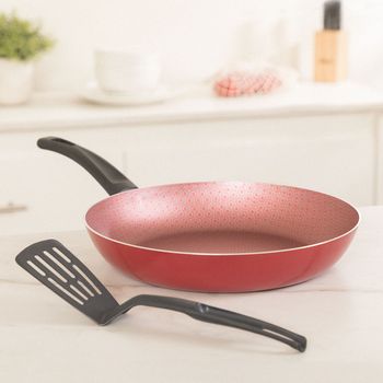Sartén Antiadherente Ekco Classic de Aluminio 30 cm - Rojo