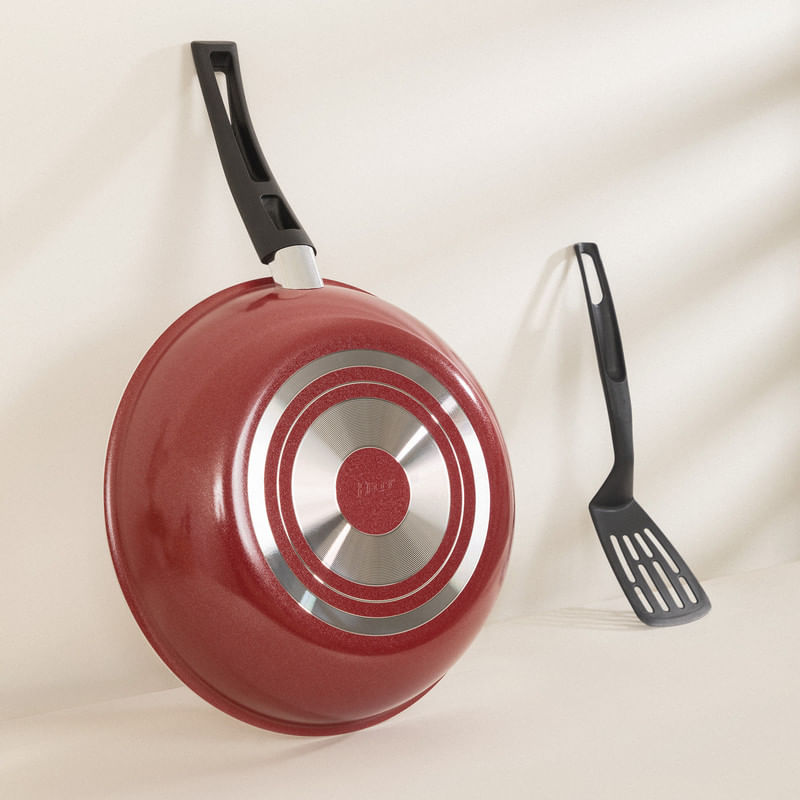 SARTÉN WOK RED 28 CM CON TAPA ROJO - 2020 home Colombia