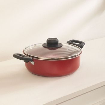 Cacerola Antiadherente Ekco Classic de  20 cm Color Rojo