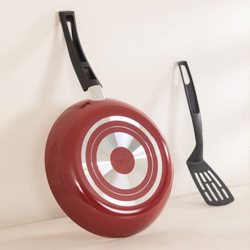 Sartén Antiadherente Ekco Classic de Aluminio 24 cm - Rojo