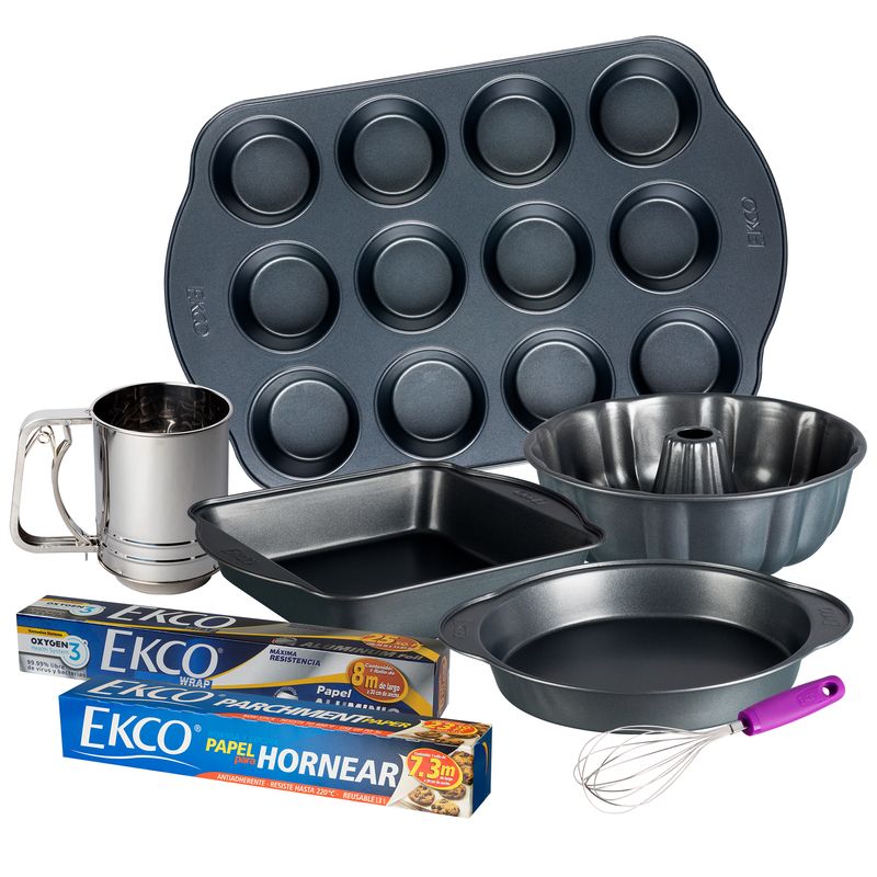 Set de moldes para repostería Ekco