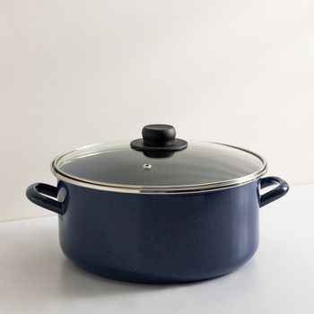 Cacerola 26 cm Ekco Azul de Acero Esmaltado