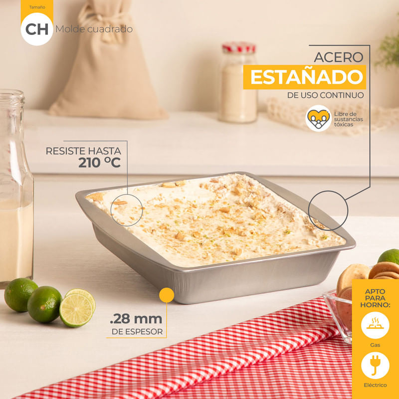 Comprar Molde para horno cuadrado Percutti Legno - Tienda online