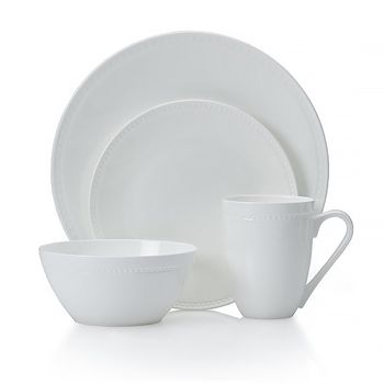 Vajilla de Porcelana Blanca 16 piezas Mikasa