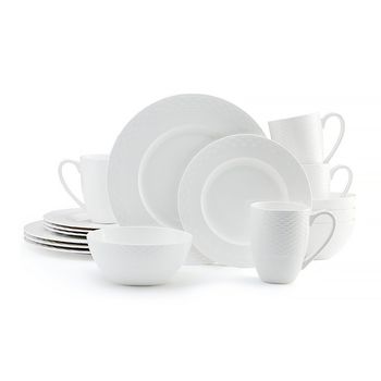 Vajilla de Porcelana Mikasa Color Blanco 16 Piezas