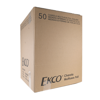 50 Piezas Charolas Paveras de Aluminio Ekco Classic