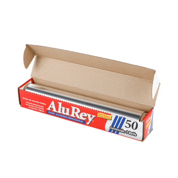 16 Rollos Papel Aluminio de Cocina  AluRey de 12 metros c/u