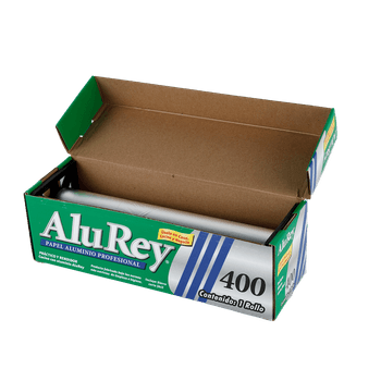 4 Rollos Papel Aluminio Jumbo Alurey de 80m c/u