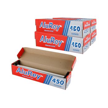 4 Rollos Papel Aluminio Jumbo  Alurey de 60m c/u