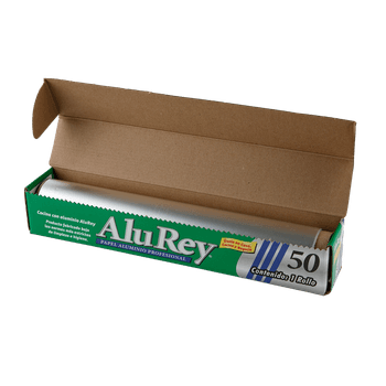 16 Rollos Papel Aluminio de Cocina AluRey con 17 metros c/u