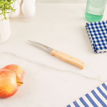 Cuchillo Mondador Ekco Classic 3.5” con Mango de Madera