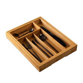 Organizador de Cubiertos Vasconia Esencial de Bambú