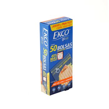 Bolsas para Sandwich Ekco Go 50 Piezas de Plástico
