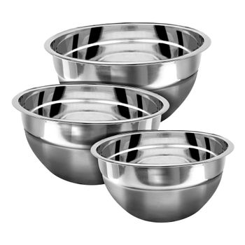 Bowls de Acero Inoxidable 3 Piezas Vasconia Profesional