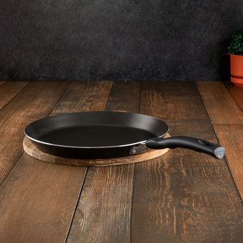 Sartén Antiadherente Vasconia Esencial de Aluminio 28 cm - Negro