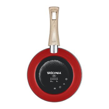 Juego de Sartenes Vasconia Prime de Vitroacero 3 Piezas - Rojo