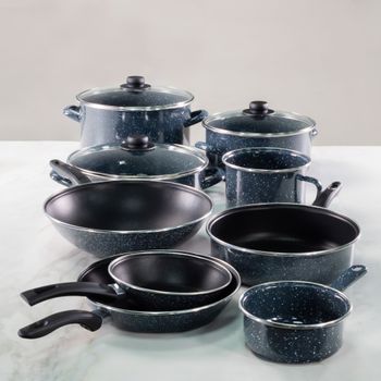 Batería de Cocina Olimpia 20 piezas con Bowls y Utensilios