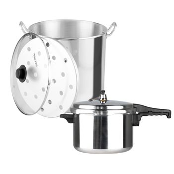 Set de Cocina con Olla Express de 6 L y Vaporera de 16 L