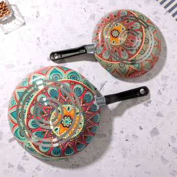 Juego de Sartenes Antiadherentes Ekco Mandala de Aluminio 2 pz - Multicolor
