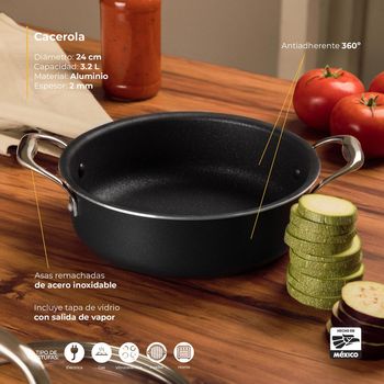 Cacerola Vasconia Urban con Antiadherente Moonscape 3.2 L