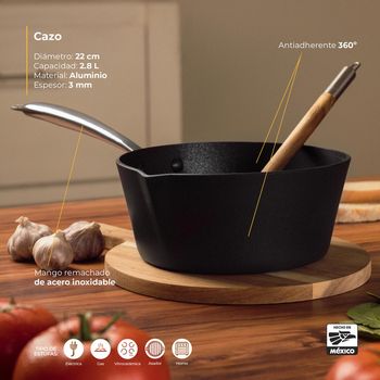 Cazo Cónico Vasconia Urban con Antiadherente Moonscape 3 L
