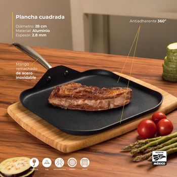 Sartén Antiadherente Vasconia Urban de Aluminio 28 cm - Negro