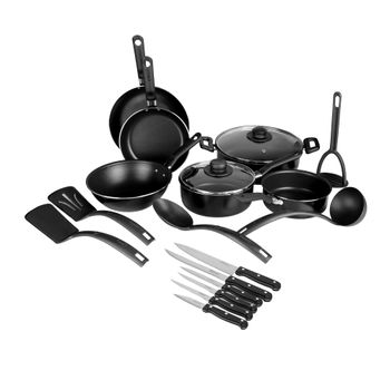Kit Batería de Cocina de 19 Piezas con Juego de Utensilios Ekco