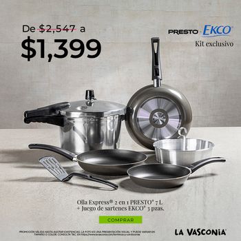 Kit de Cocina Exclusivo Presto + Juego de Sartenes 3 Piezas