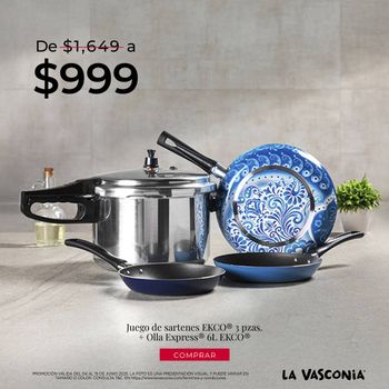 Kit de Cocina Exclusivo Ekco + 3 Pack de Sartenes