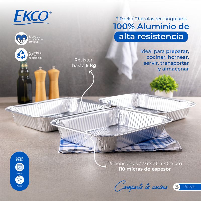 70001097-3PackCharolasAluminio-RectangularesMini